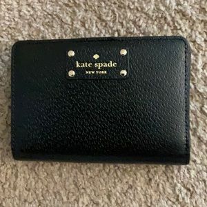 Kate Spade Bifold Black Leather Wallet
